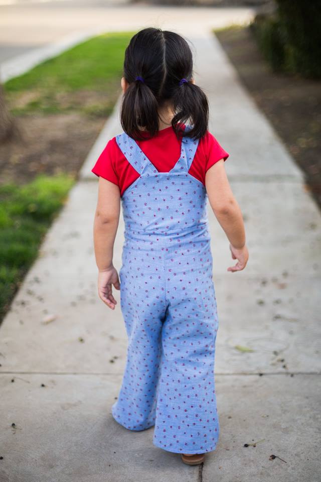 Girl's Be Outstanding Overalls Pattern - Ellie and Mac, Digital (PDF) Sewing Patterns | USA, Canada, UK, Australia