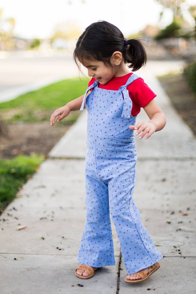 Girl's Be Outstanding Overalls Pattern - Ellie and Mac, Digital (PDF) Sewing Patterns | USA, Canada, UK, Australia