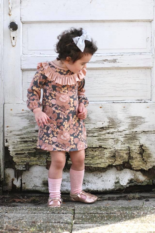 Girl's Peachy Pie Dress Pattern - Ellie and Mac, Digital (PDF) Sewing Patterns | USA, Canada, UK, Australia