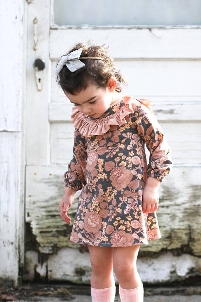 Girl's Peachy Pie Dress Pattern - Ellie and Mac, Digital (PDF) Sewing Patterns | USA, Canada, UK, Australia