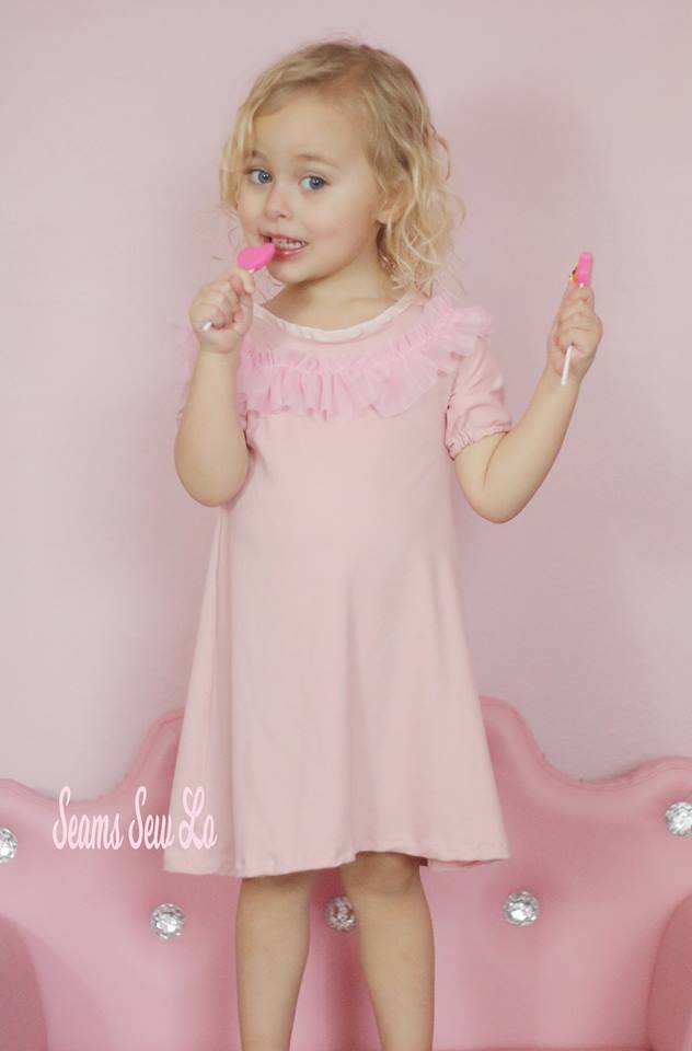 Girl's Peachy Pie Dress Pattern - Ellie and Mac, Digital (PDF) Sewing Patterns | USA, Canada, UK, Australia