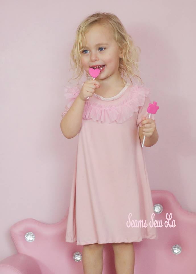 Girl's Peachy Pie Dress Pattern - Ellie and Mac, Digital (PDF) Sewing Patterns | USA, Canada, UK, Australia