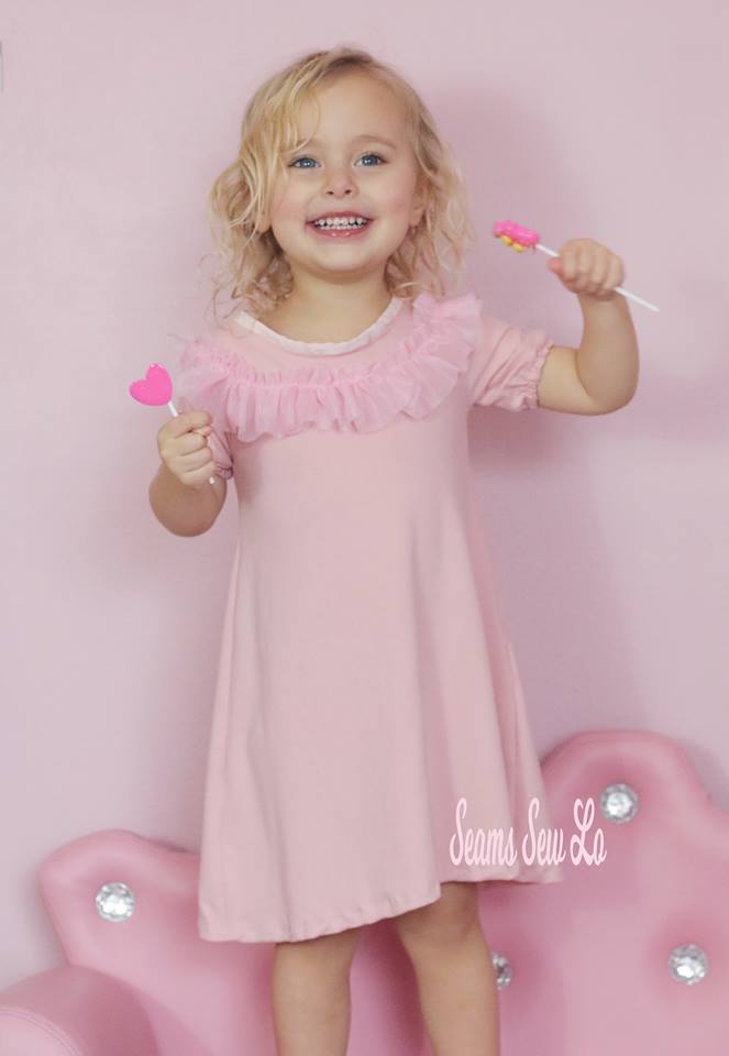 Girl's Peachy Pie Dress Pattern - Ellie and Mac, Digital (PDF) Sewing Patterns | USA, Canada, UK, Australia