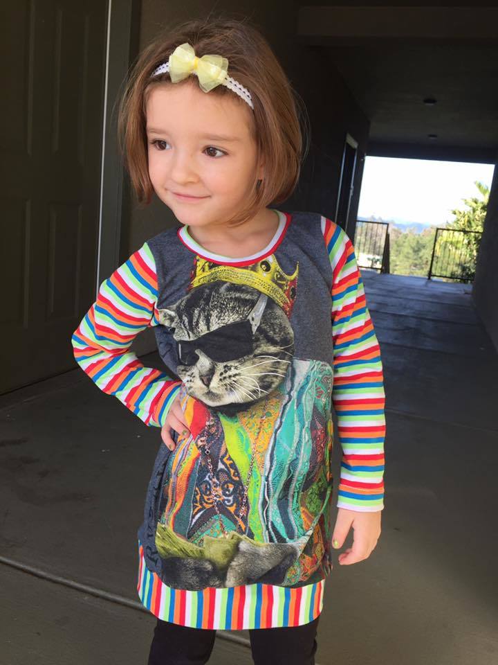 Girl's Playful Tunic Pattern - Ellie and Mac, Digital (PDF) Sewing Patterns | USA, Canada, UK, Australia