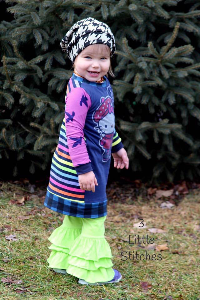 Girl's Playful Tunic Pattern - Ellie and Mac, Digital (PDF) Sewing Patterns | USA, Canada, UK, Australia