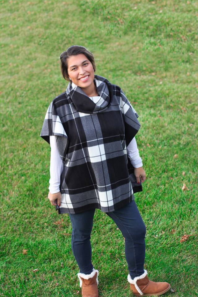 Women's Sugar n' Spice Poncho Pattern Wacky - Ellie and Mac, Digital (PDF) Sewing Patterns | USA, Canada, UK, Australia