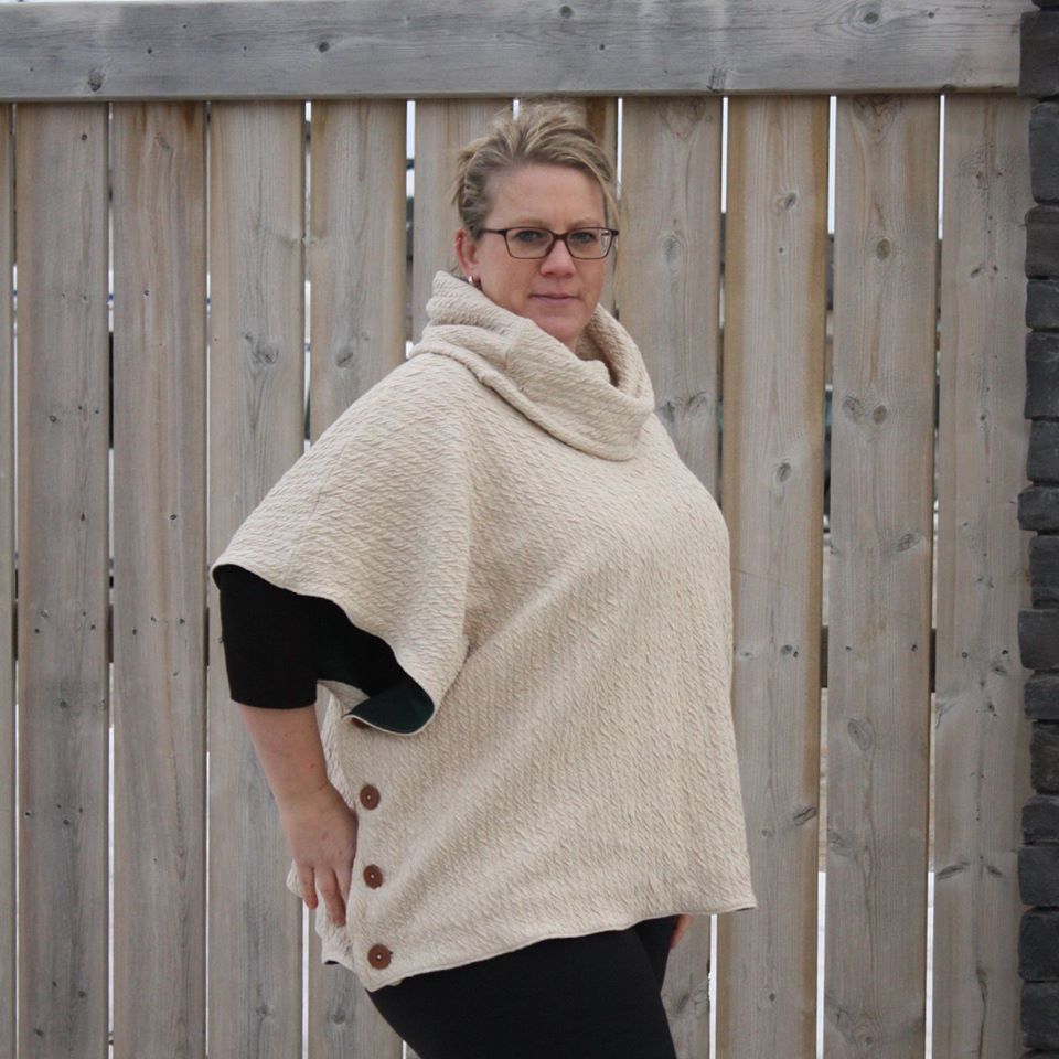 Women's Sugar n' Spice Poncho Pattern Wacky - Ellie and Mac, Digital (PDF) Sewing Patterns | USA, Canada, UK, Australia