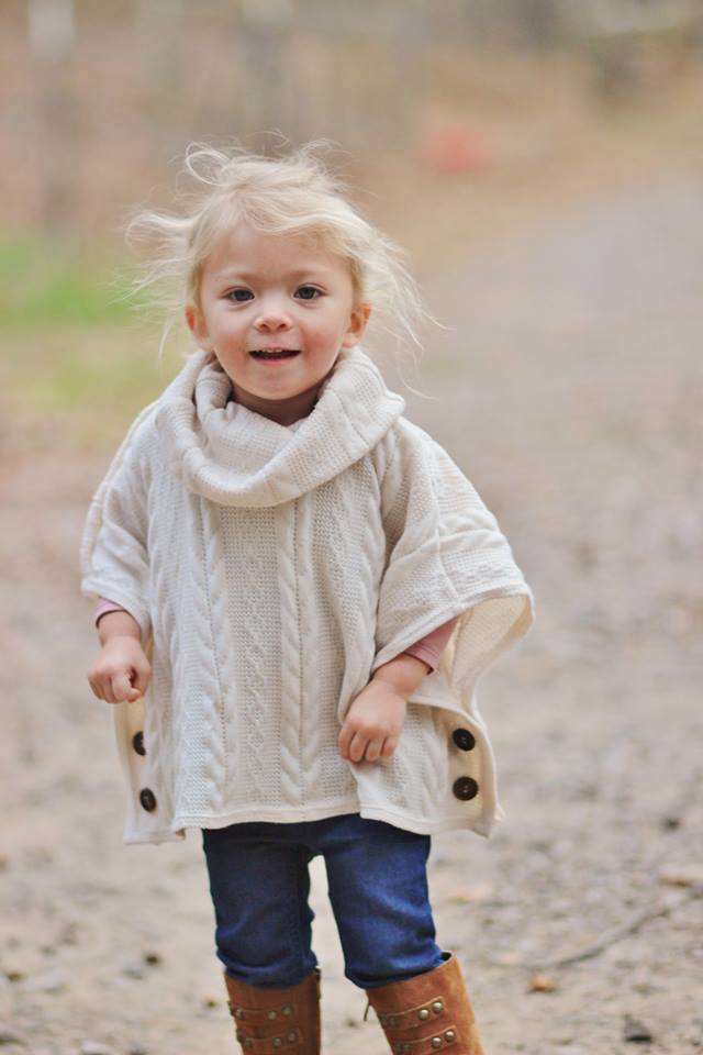 Girl's Sugar n' Spice Poncho Pattern Wacky - Ellie and Mac, Digital (PDF) Sewing Patterns | USA, Canada, UK, Australia