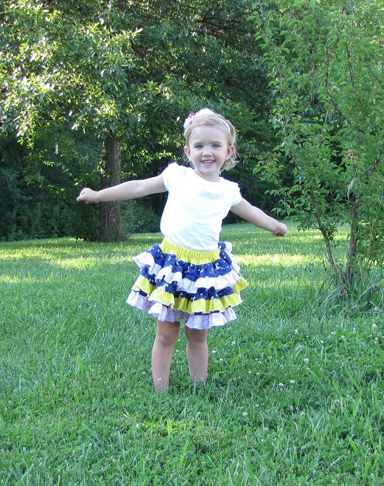 Girl's Prep Skirt Pattern - Ellie and Mac, Digital (PDF) Sewing Patterns | USA, Canada, UK, Australia