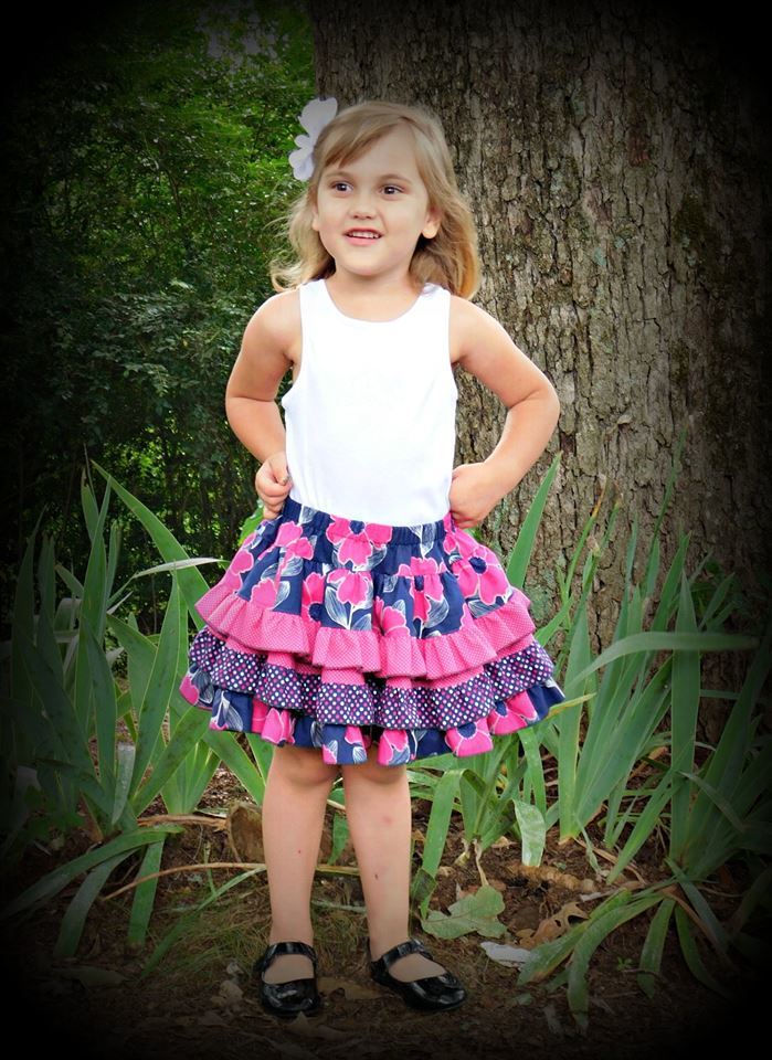 Girl's Prep Skirt Pattern - Ellie and Mac, Digital (PDF) Sewing Patterns | USA, Canada, UK, Australia