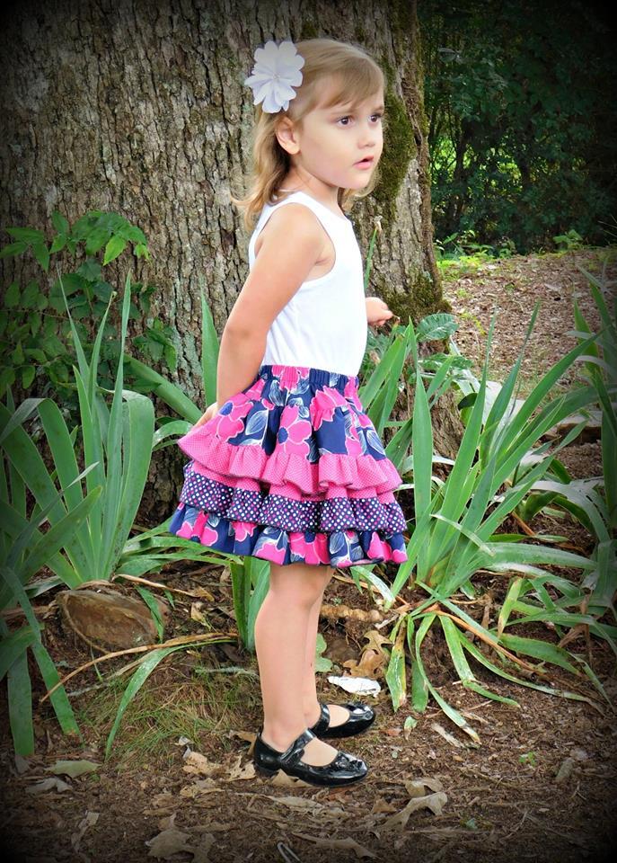 Girl's Prep Skirt Pattern - Ellie and Mac, Digital (PDF) Sewing Patterns | USA, Canada, UK, Australia