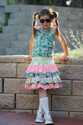 Girl's Prep Skirt Pattern - Ellie and Mac, Digital (PDF) Sewing Patterns | USA, Canada, UK, Australia