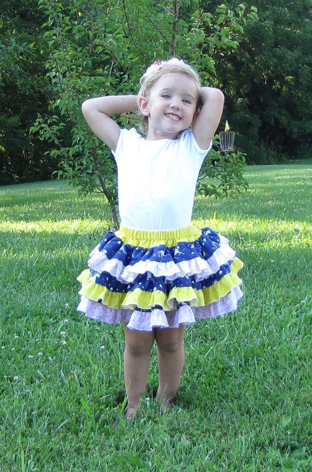 Girl's Prep Skirt Pattern - Ellie and Mac, Digital (PDF) Sewing Patterns | USA, Canada, UK, Australia