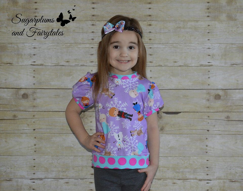 Girls Puff Sleeve Top Pattern - Clearance Sale