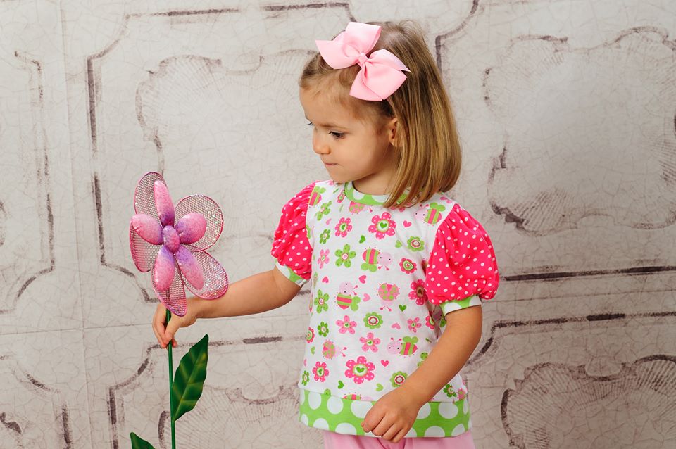 Girls Puff Sleeve Top Pattern - Clearance Sale