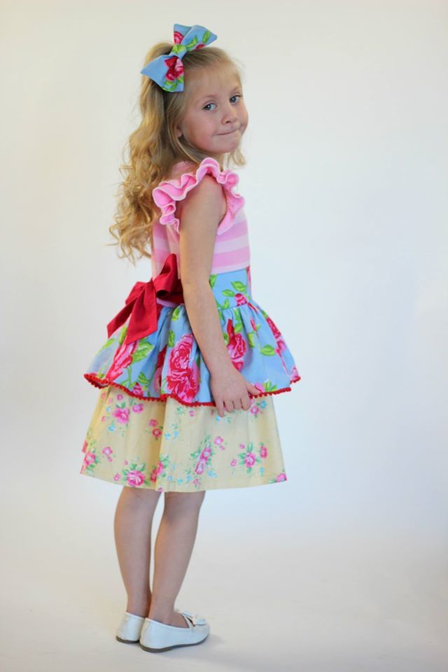 Girl's Quinn Dress Pattern - Ellie and Mac, Digital (PDF) Sewing Patterns | USA, Canada, UK, Australia