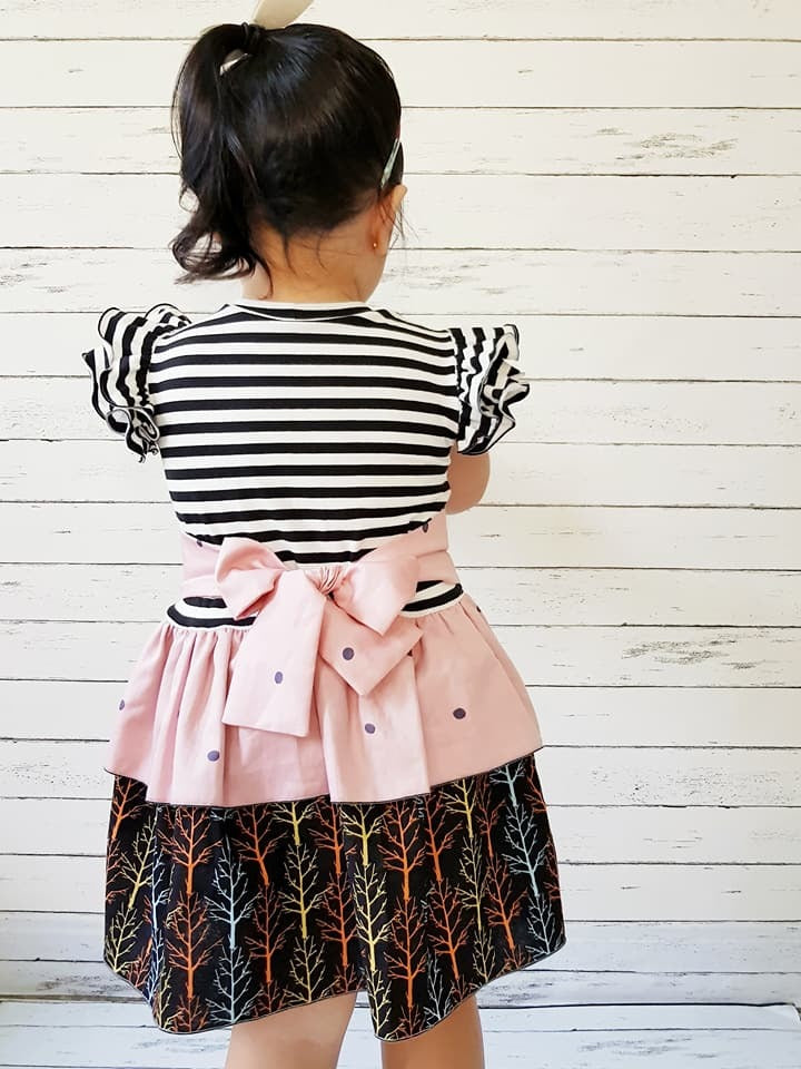 Girl's Quinn Dress Pattern - Ellie and Mac, Digital (PDF) Sewing Patterns | USA, Canada, UK, Australia