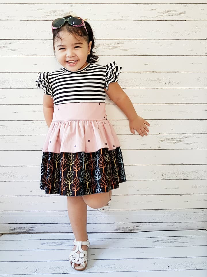 Girl's Quinn Dress Pattern - Ellie and Mac, Digital (PDF) Sewing Patterns | USA, Canada, UK, Australia