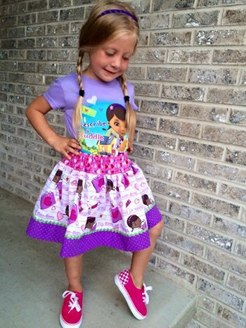 Girl's Rachel Skirt Pattern Updated - Ellie and Mac, Digital (PDF) Sewing Patterns | USA, Canada, UK, Australia