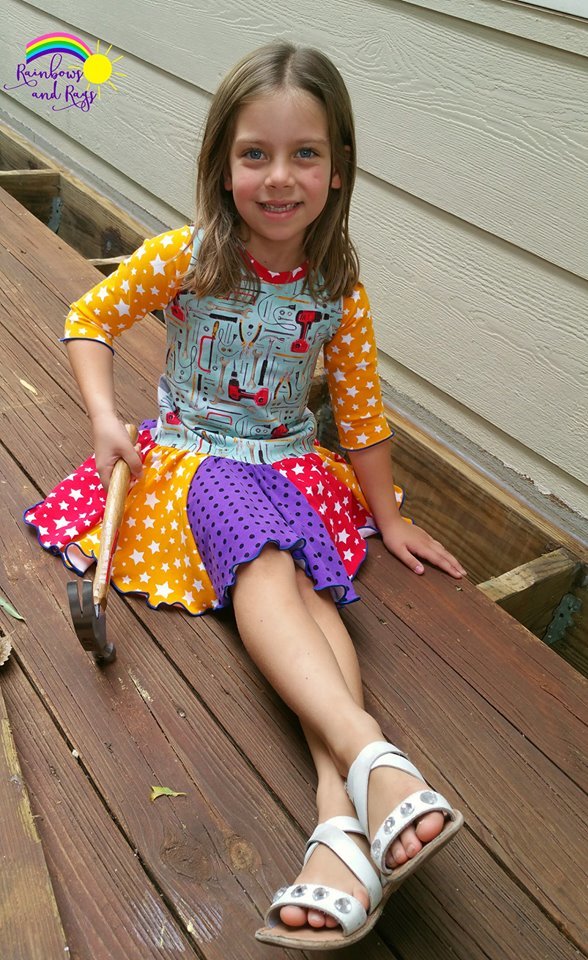 Girl's Rebel Dress & Tunic Pattern - Ellie and Mac, Digital (PDF) Sewing Patterns | USA, Canada, UK, Australia