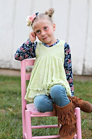 Girl's Rocking Swing Top Pattern - Ellie and Mac, Digital (PDF) Sewing Patterns | USA, Canada, UK, Australia