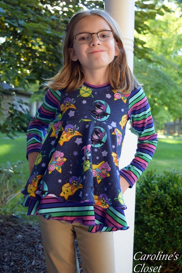 Girl's Rocking Swing Top Pattern - Ellie and Mac, Digital (PDF) Sewing Patterns | USA, Canada, UK, Australia