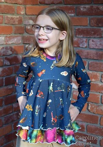 Girl's Rocking Swing Top Pattern - Ellie and Mac, Digital (PDF) Sewing Patterns | USA, Canada, UK, Australia