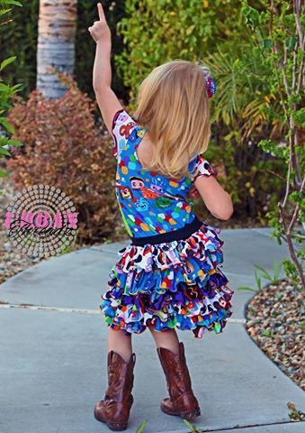 Girls Rufflicious Skirt Pattern - Clearance Sale