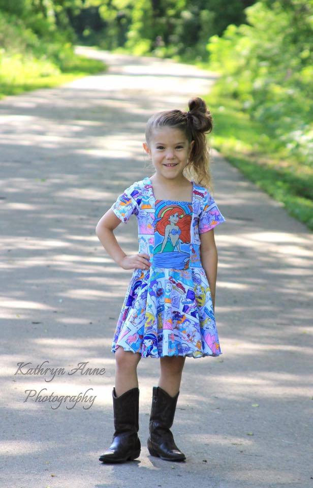 Girl's Sailor Dress & Peplum Pattern - Ellie and Mac, Digital (PDF) Sewing Patterns | USA, Canada, UK, Australia