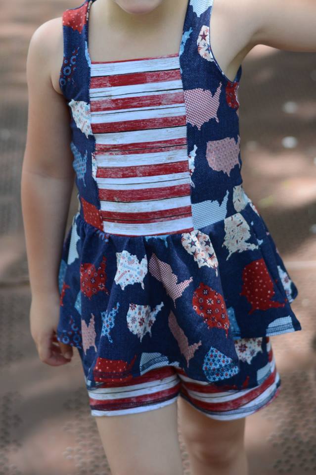 Girl's Sailor Dress & Peplum Pattern - Ellie and Mac, Digital (PDF) Sewing Patterns | USA, Canada, UK, Australia
