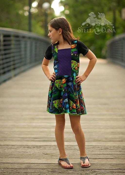 Girl's Sailor Dress & Peplum Pattern - Ellie and Mac, Digital (PDF) Sewing Patterns | USA, Canada, UK, Australia