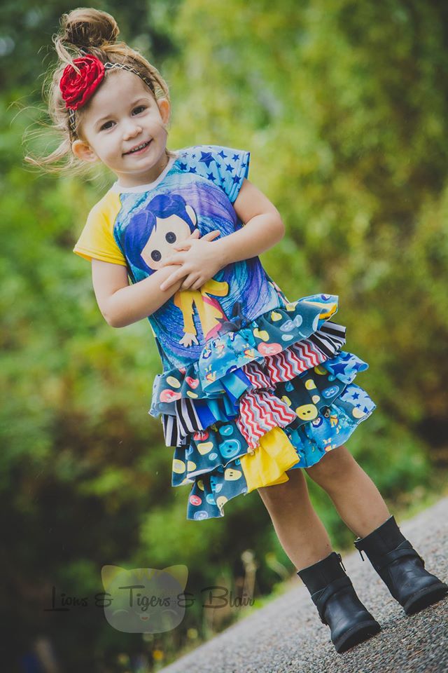 Kids Scraptastic Ruffle Dress Sewing Pattern - Clearance Sale