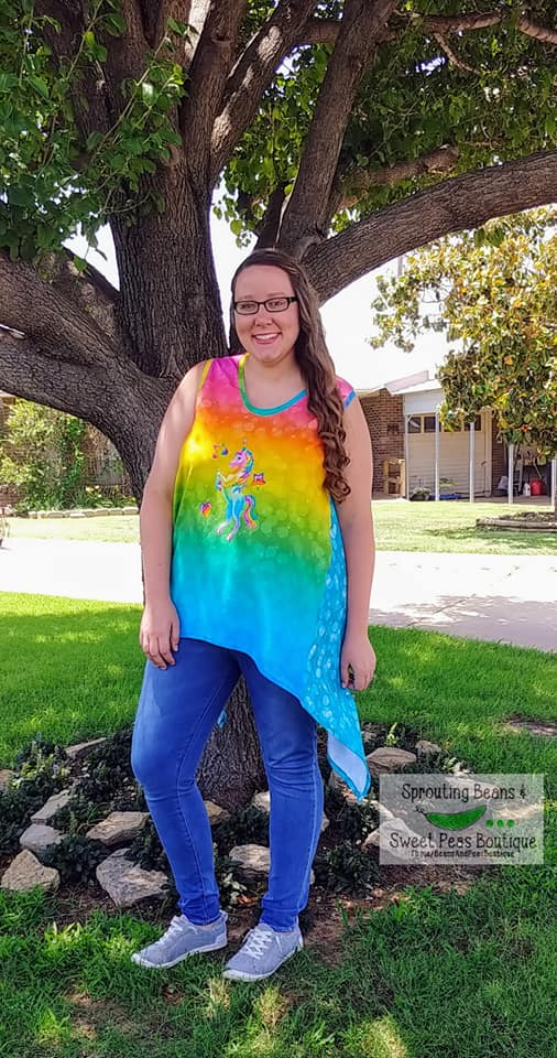 Women's Shark Bite Top Pattern - Ellie and Mac, Digital (PDF) Sewing Patterns | USA, Canada, UK, Australia