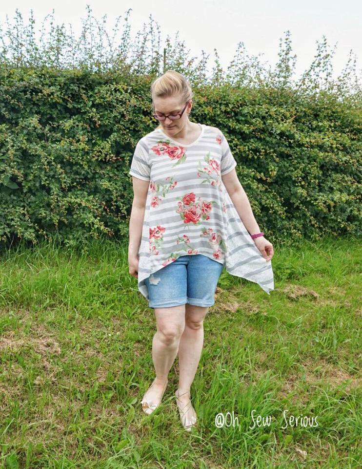 Women's Shark Bite Top Pattern - Ellie and Mac, Digital (PDF) Sewing Patterns | USA, Canada, UK, Australia