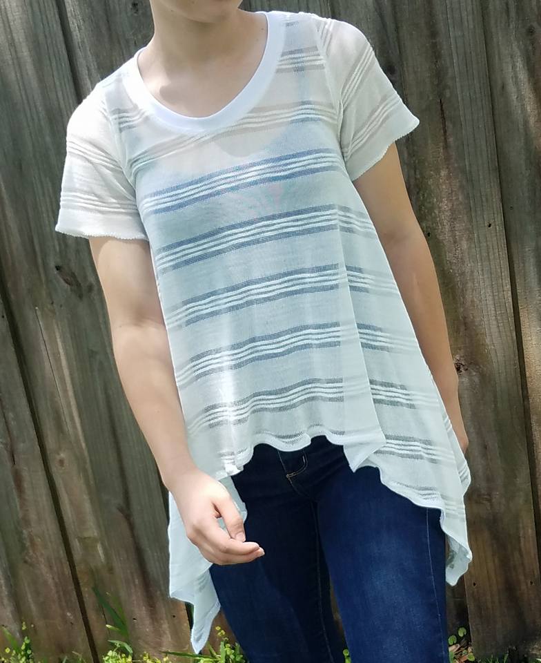 Women's Shark Bite Top Pattern - Ellie and Mac, Digital (PDF) Sewing Patterns | USA, Canada, UK, Australia
