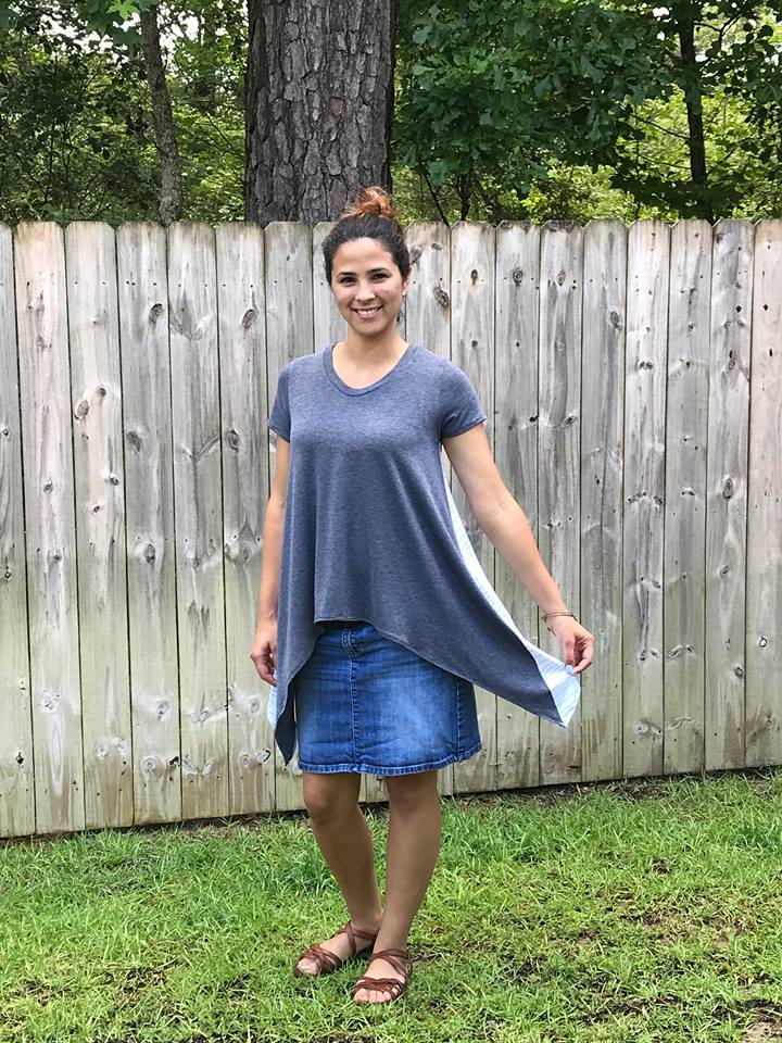 Women's Shark Bite Top Pattern - Ellie and Mac, Digital (PDF) Sewing Patterns | USA, Canada, UK, Australia
