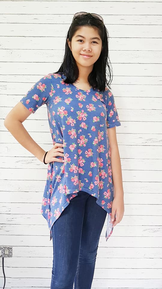 Women's Shark Bite Top Pattern - Ellie and Mac, Digital (PDF) Sewing Patterns | USA, Canada, UK, Australia