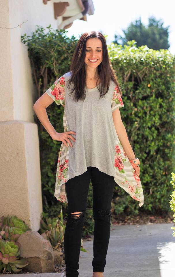 Women's Shark Bite Top Pattern - Ellie and Mac, Digital (PDF) Sewing Patterns | USA, Canada, UK, Australia