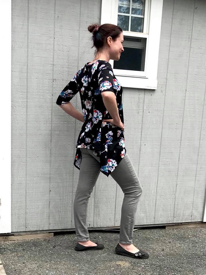 Women's Shark Bite Top Pattern - Ellie and Mac, Digital (PDF) Sewing Patterns | USA, Canada, UK, Australia