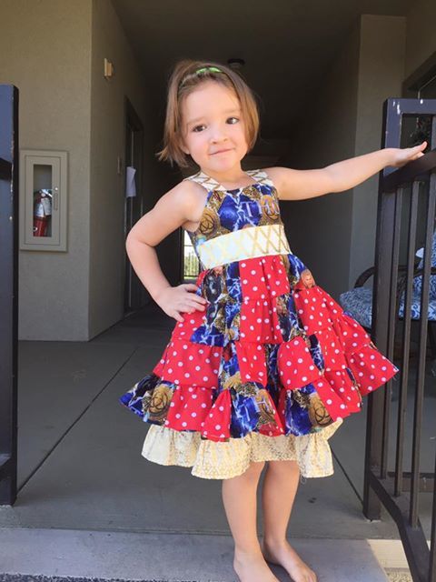 Girl's Sierra Dress Pattern - Ellie and Mac, Digital (PDF) Sewing Patterns | USA, Canada, UK, Australia