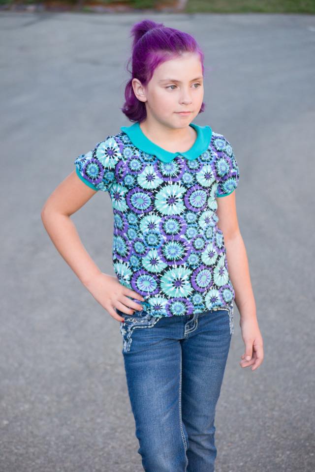 Sitting Pretty Collar Top Pattern - Ellie and Mac, Digital (PDF) Sewing Patterns | USA, Canada, UK, Australia