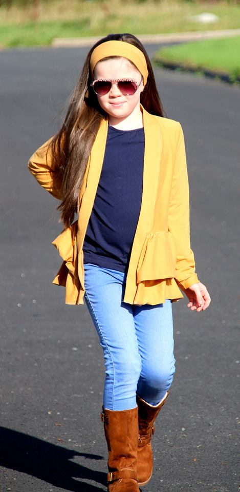 Girl's So Lovely Ruffle Cardigan Pattern - Ellie and Mac, Digital (PDF) Sewing Patterns | USA, Canada, UK, Australia