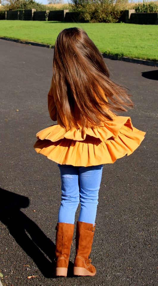 Girl's So Lovely Ruffle Cardigan Pattern - Ellie and Mac, Digital (PDF) Sewing Patterns | USA, Canada, UK, Australia