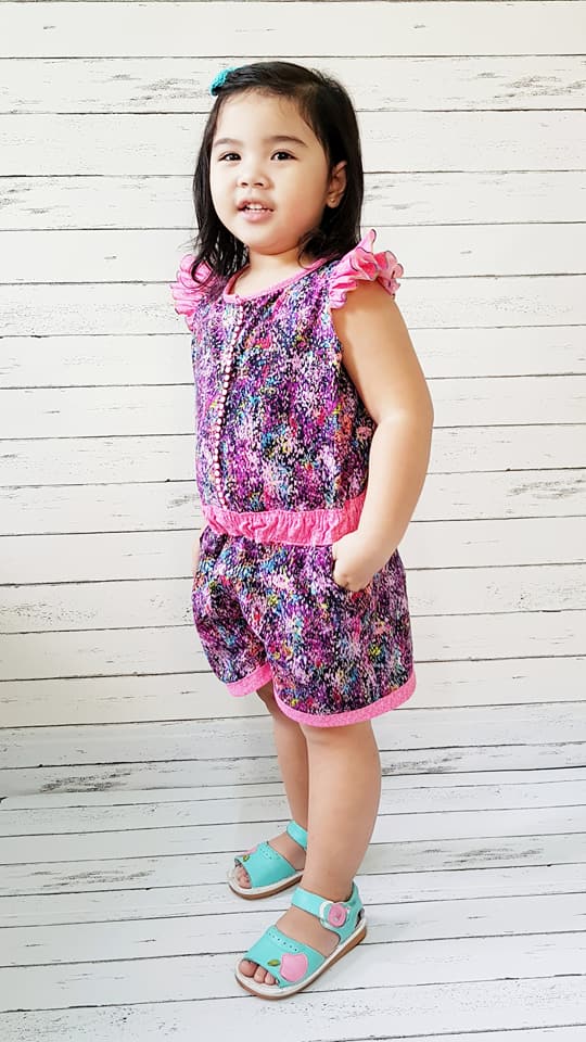 Girl's Strawberry Kisses Romper Pattern - Ellie and Mac, Digital (PDF) Sewing Patterns | USA, Canada, UK, Australia