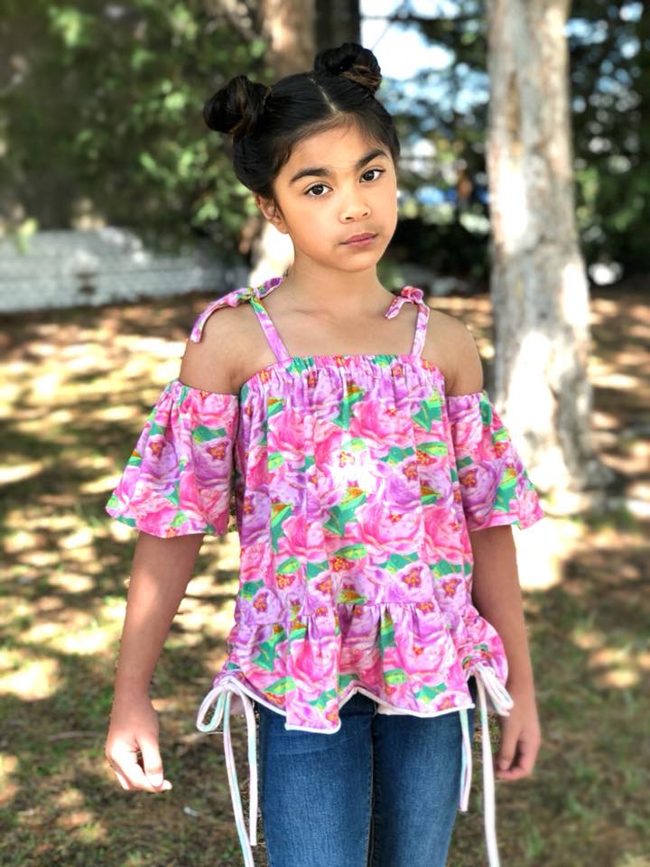 Girl's Summer Love Top & Dress Pattern - Ellie and Mac, Digital (PDF) Sewing Patterns | USA, Canada, UK, Australia