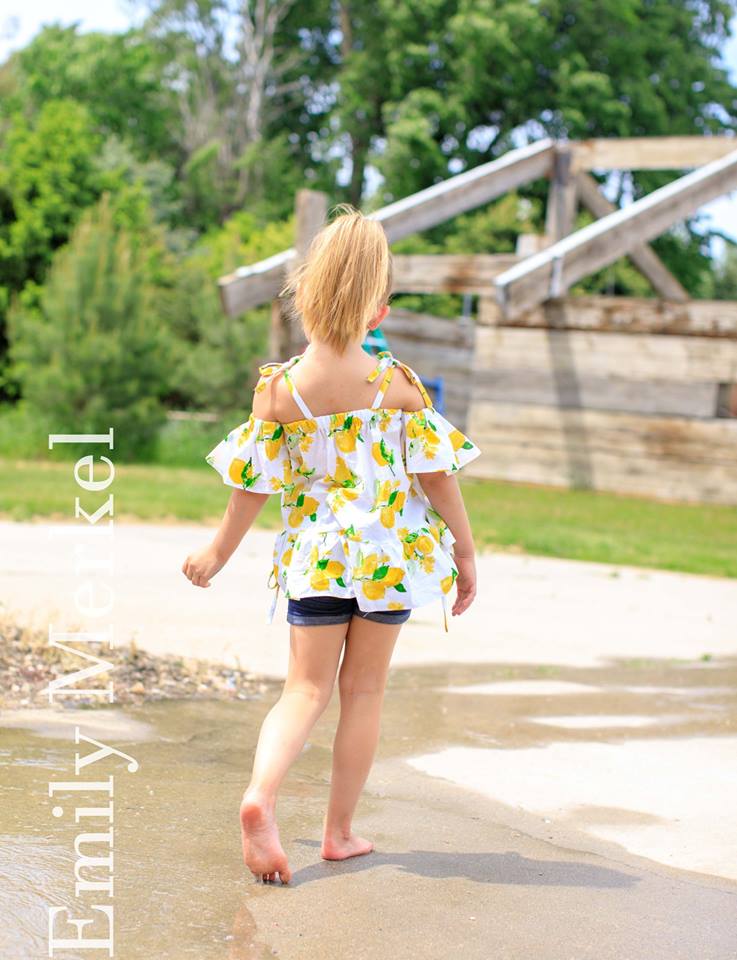 Girl's Summer Love Top & Dress Pattern - Ellie and Mac, Digital (PDF) Sewing Patterns | USA, Canada, UK, Australia