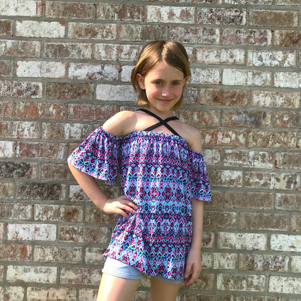 Girl's Summer Love Top & Dress Pattern - Ellie and Mac, Digital (PDF) Sewing Patterns | USA, Canada, UK, Australia