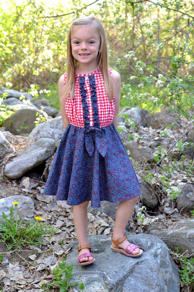 Girl's Sunkissed Dress Pattern - Ellie and Mac, Digital (PDF) Sewing Patterns | USA, Canada, UK, Australia