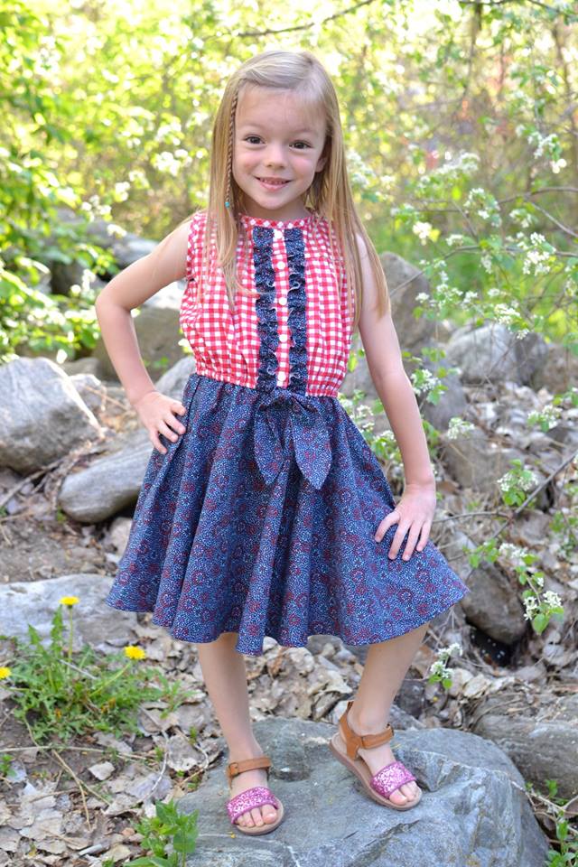 Girl's Sunkissed Dress Pattern - Ellie and Mac, Digital (PDF) Sewing Patterns | USA, Canada, UK, Australia