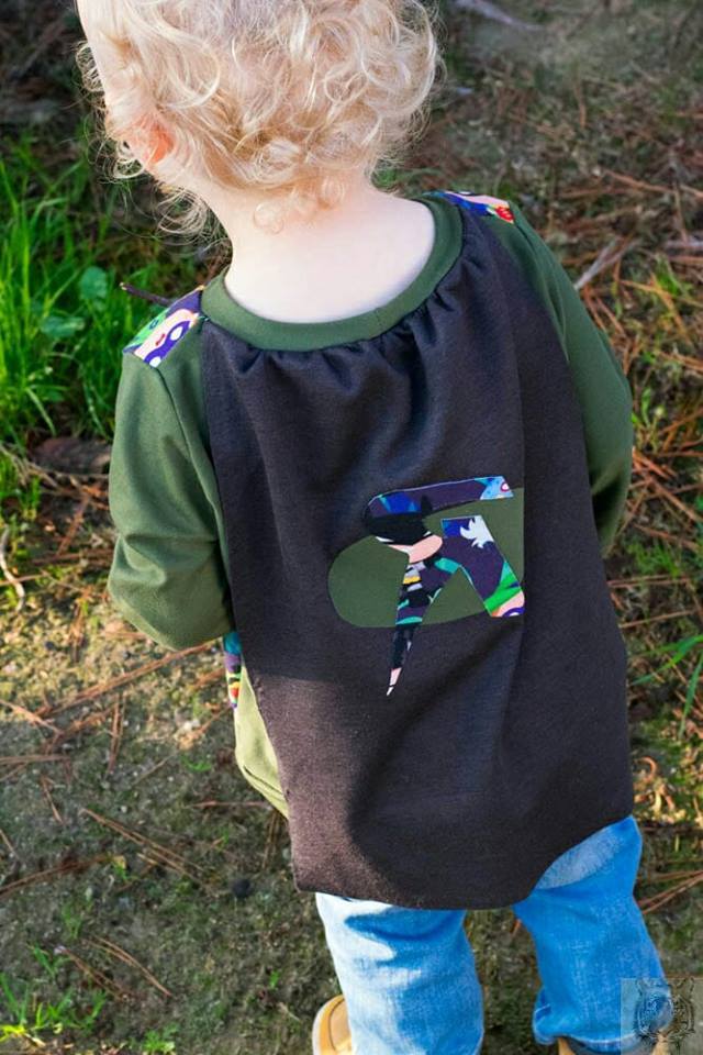 Super Hero Cape Tee Pattern - Ellie and Mac, Digital (PDF) Sewing Patterns | USA, Canada, UK, Australia